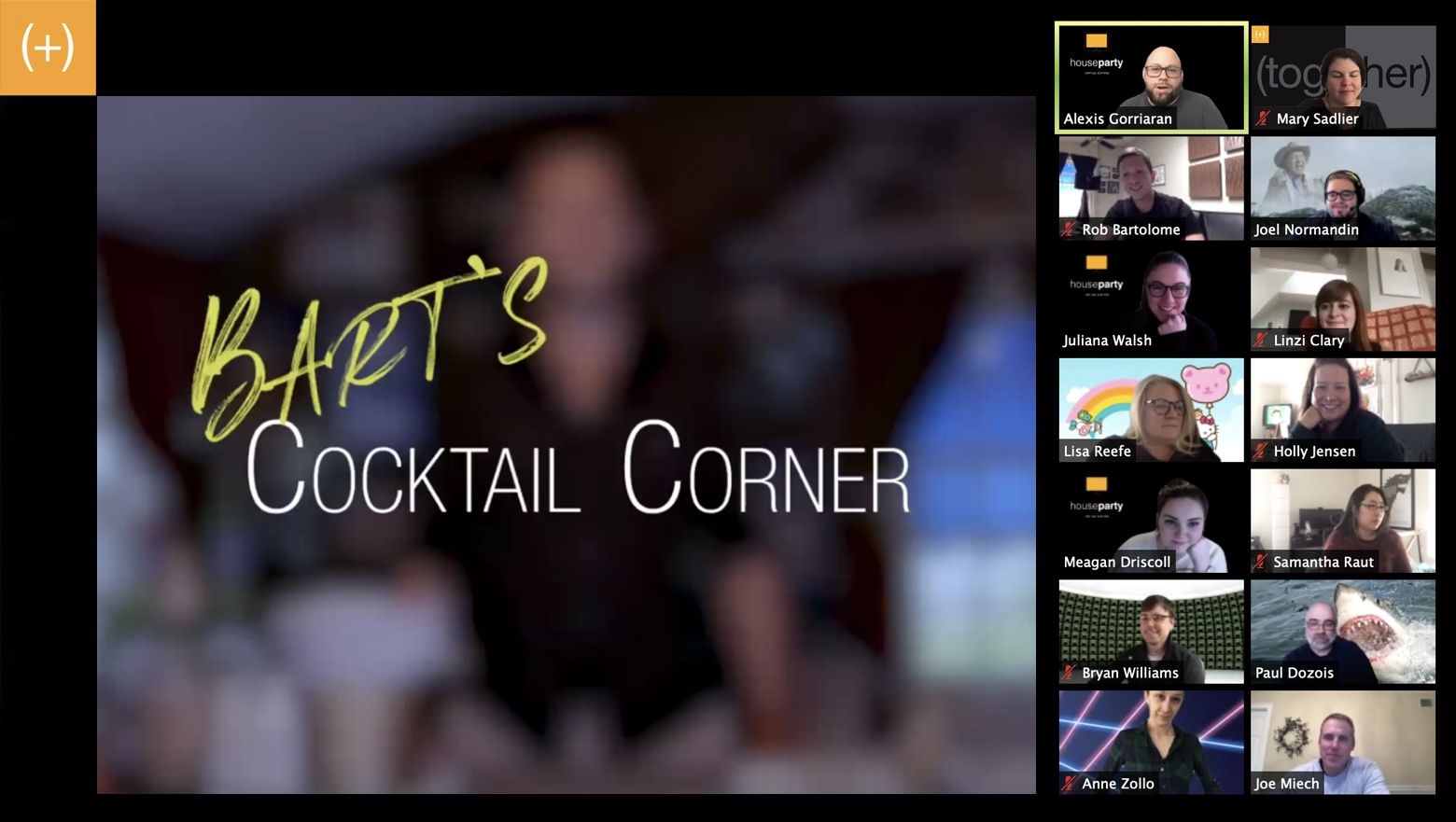 Virtual Meeting - Bart's Cocktail Corner